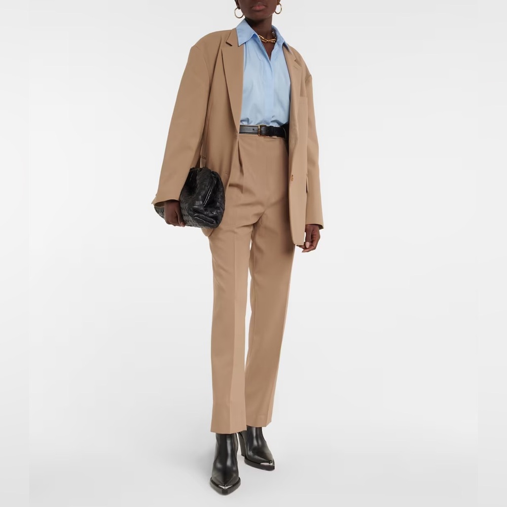 NWT The Frankie Shop Bea Pants/Trousers in Pinstripe Beige